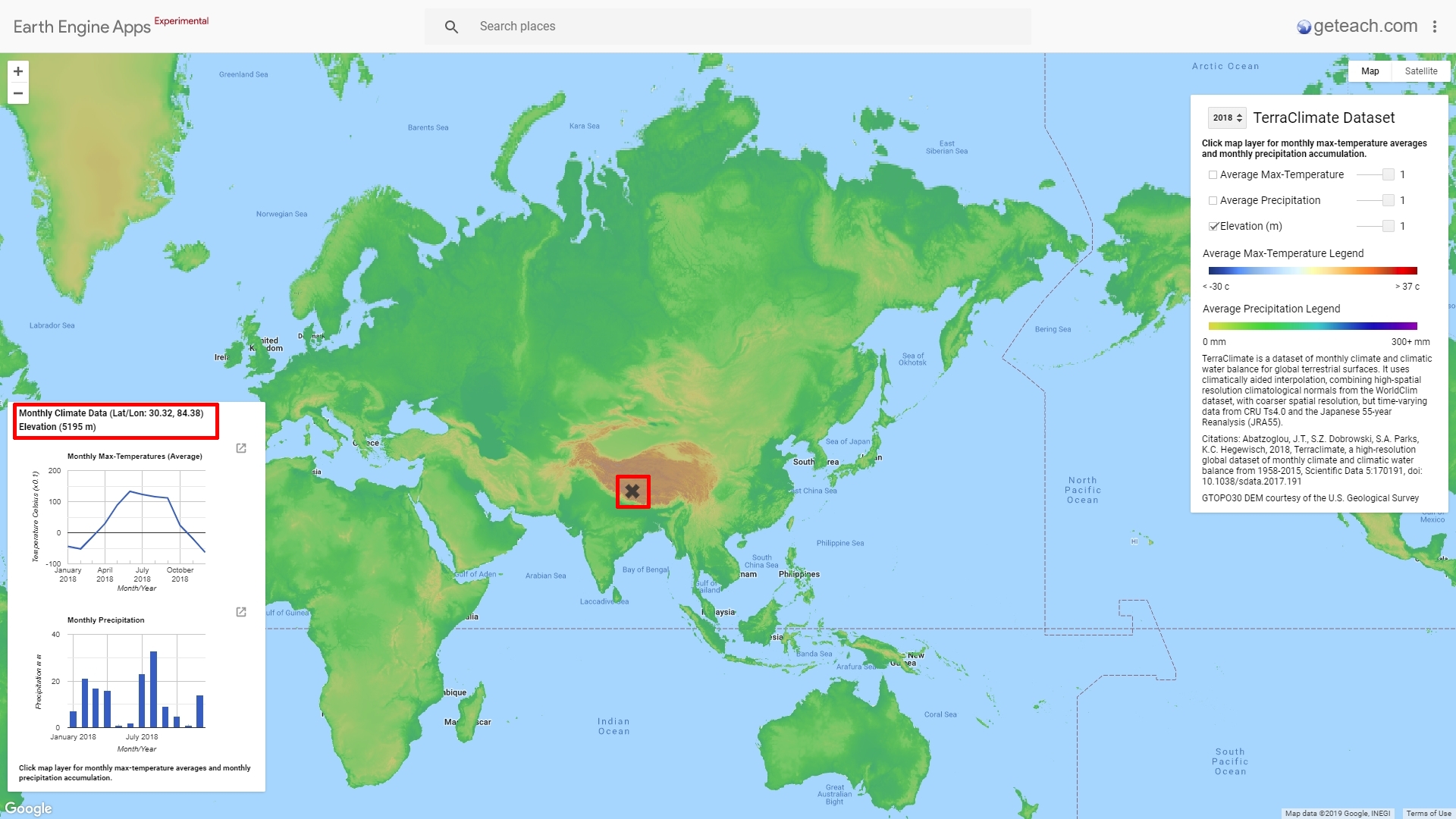 Google Earth Elevation Map Darr's